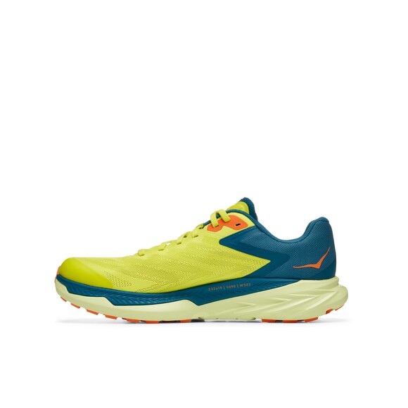 Hoka One Men\'s Zinal Trail Running Athletic Sneakers PRIMROSE CORAL BLUE NEW 9.5 main image 4